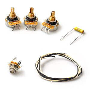 Jazz Bass Wiring Kit – Standard Layout – Pro (CTS, Switchcraft, Mallory)
