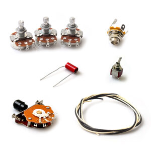 Stratocaster Wiring Kit – Neck-On Layout (Alpha Pots)