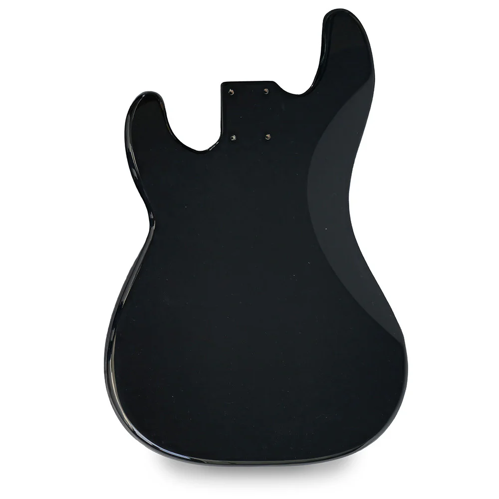 Precision Bass Guitar Body – Black Gloss – 2 Piece American Alder