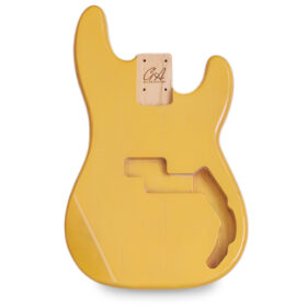Precision Bass Guitar Body – Translucent Butterscotch Blonde – 2 Piece American Alder