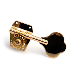 Guitar Anatomy Pro Bass Tuners – 1:20 Gear Ratio Vintage Style Machine Heads for Bass Guitars Gold