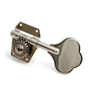 Guitar Anatomy Pro Bass Tuners – 1:20 Gear Ratio Vintage Style Machine Heads for Bass Guitars Nickel
