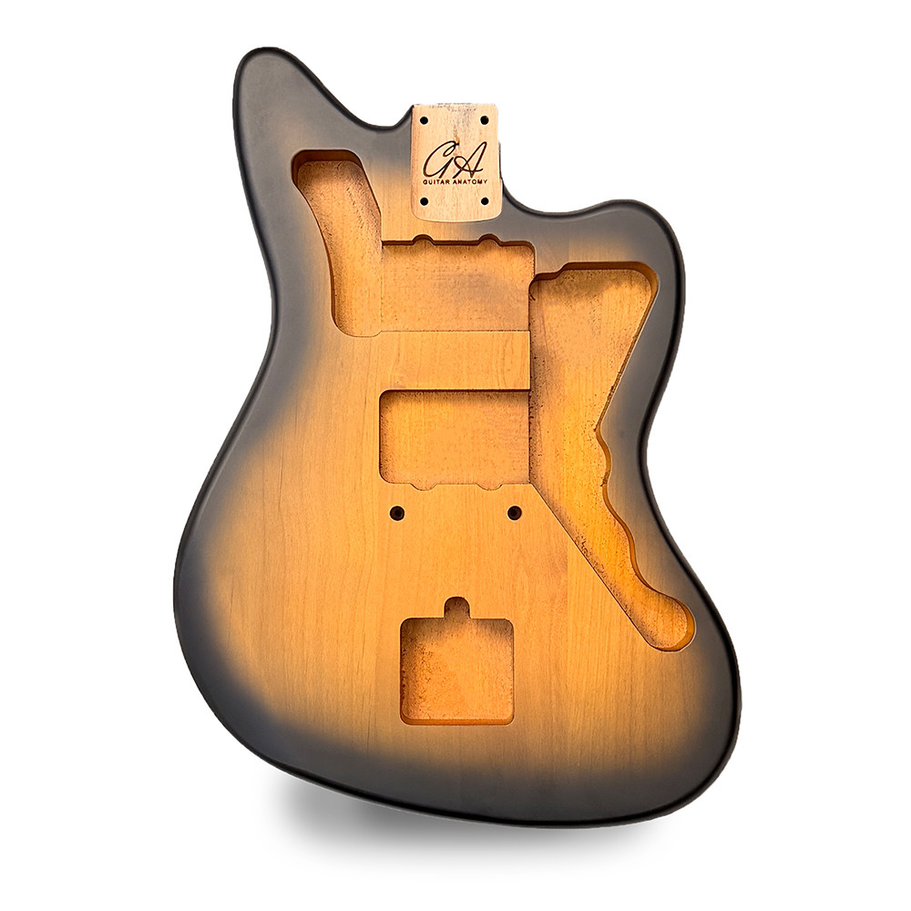 Jazzmaster Guitar Body – Tobacco Burst Nitro Satin – 2 Piece