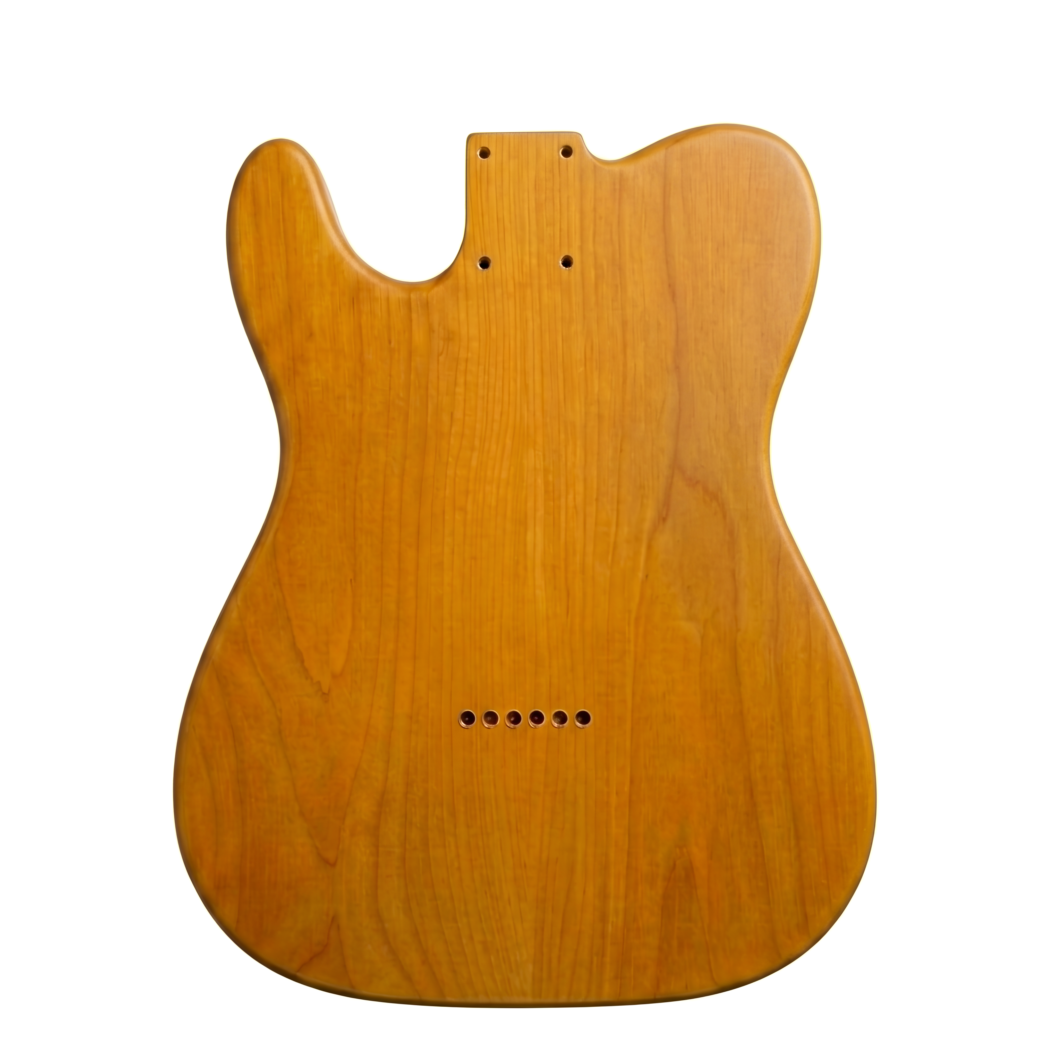 Telecaster Compatible Guitar Body - Transparent Aged Nitro Satin - Image 2