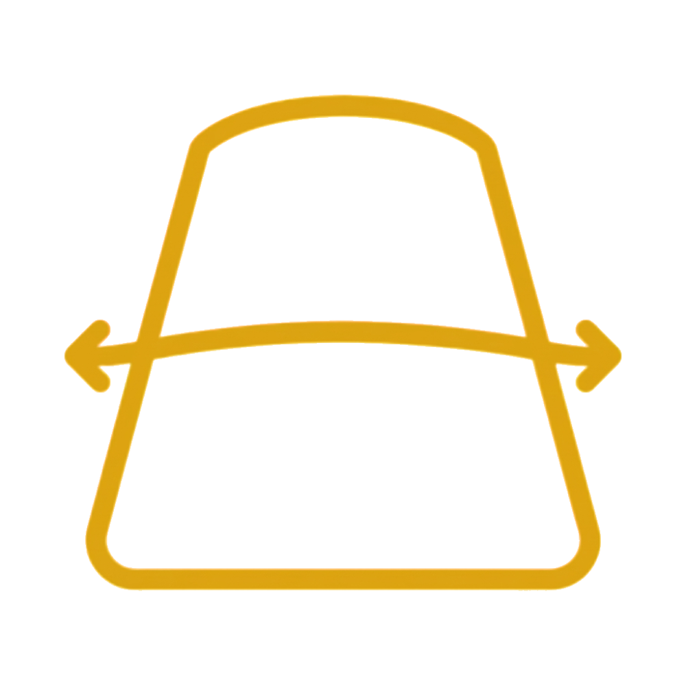 Fretboard radius icon