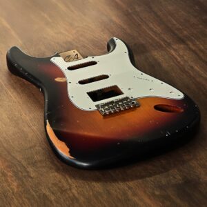 GA Played-In Classic HSS Sunburst Stratocaster-Compatible Guitar Body