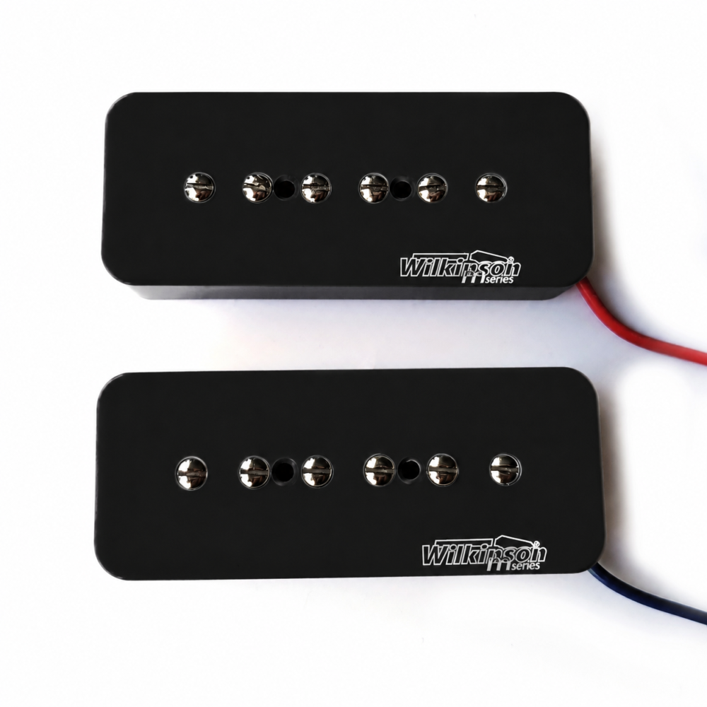Wilkinson P90 Alnico 5 Single Coil Soapbar - Black (Neck, Bridge or Set)
