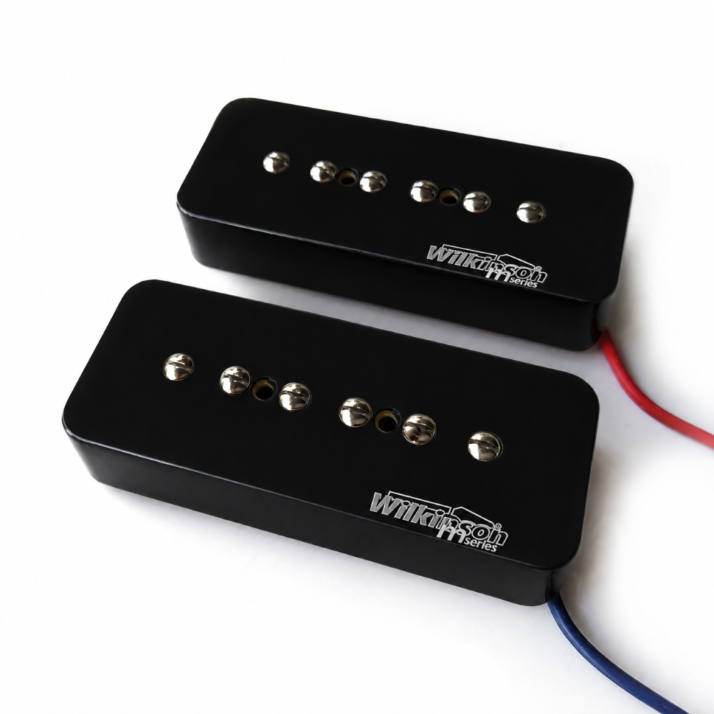Wilkinson P90 Alnico 5 Single Coil Soapbar - Black (Neck, Bridge or Set)