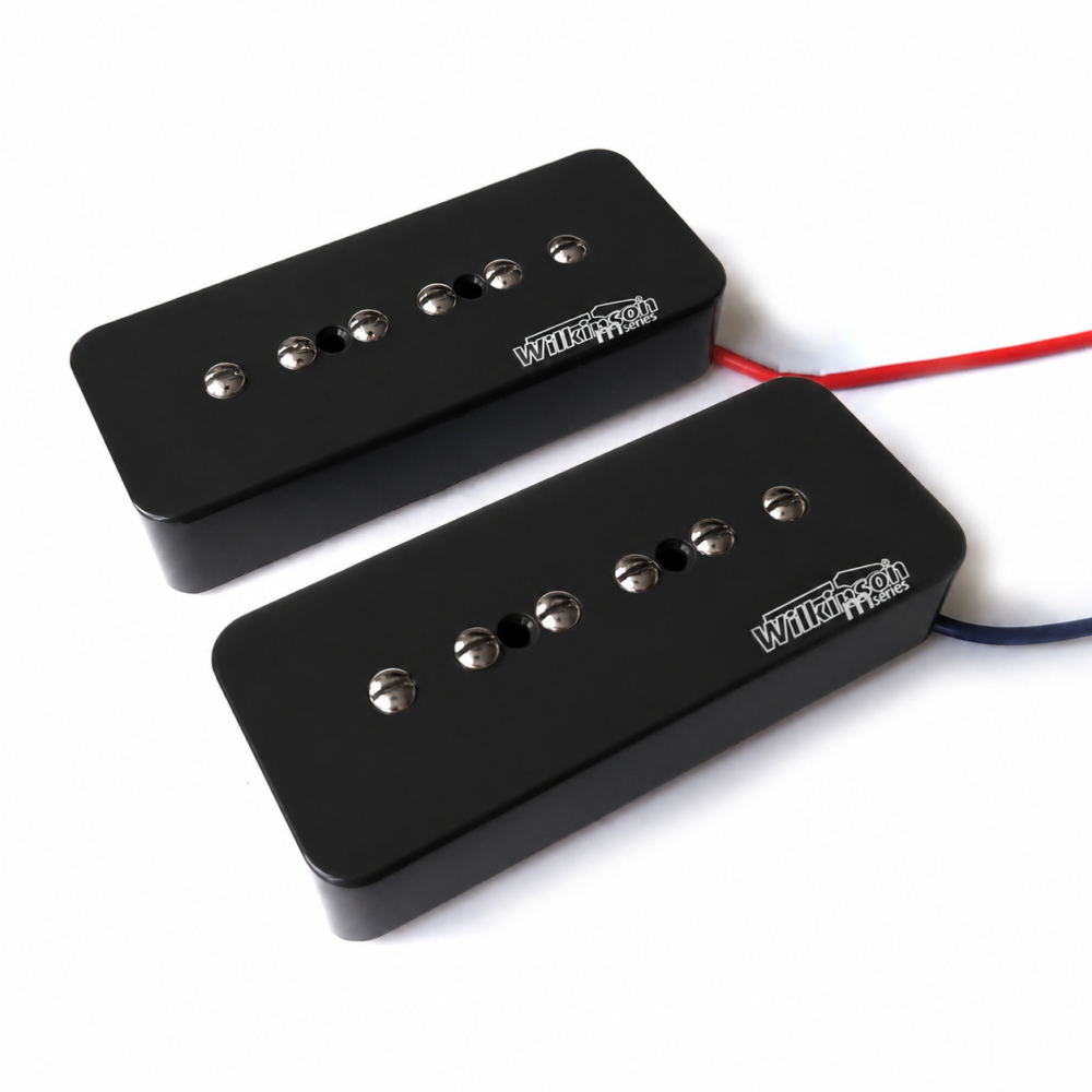 Wilkinson P90 Alnico 5 Single Coil Soapbar - Black (Neck, Bridge or Set)