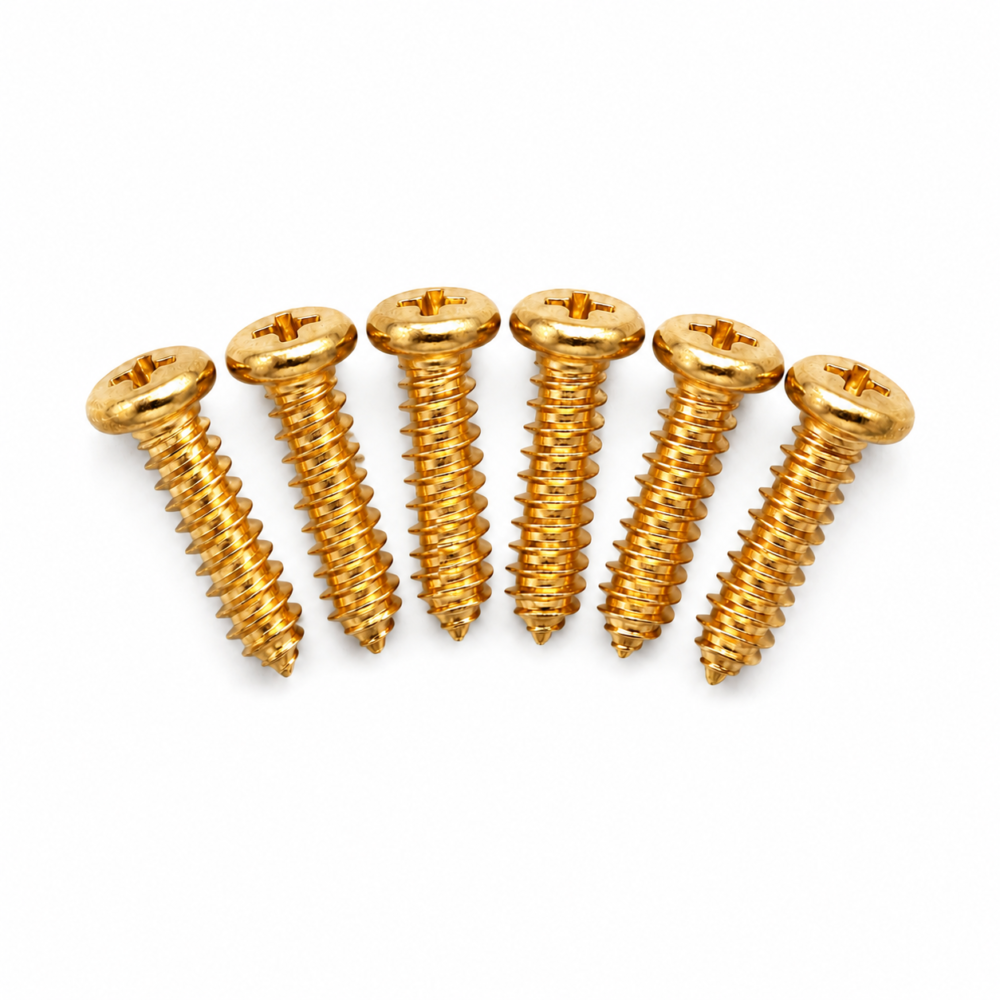 Ga Replacment Mahcine Head Screws - Gold