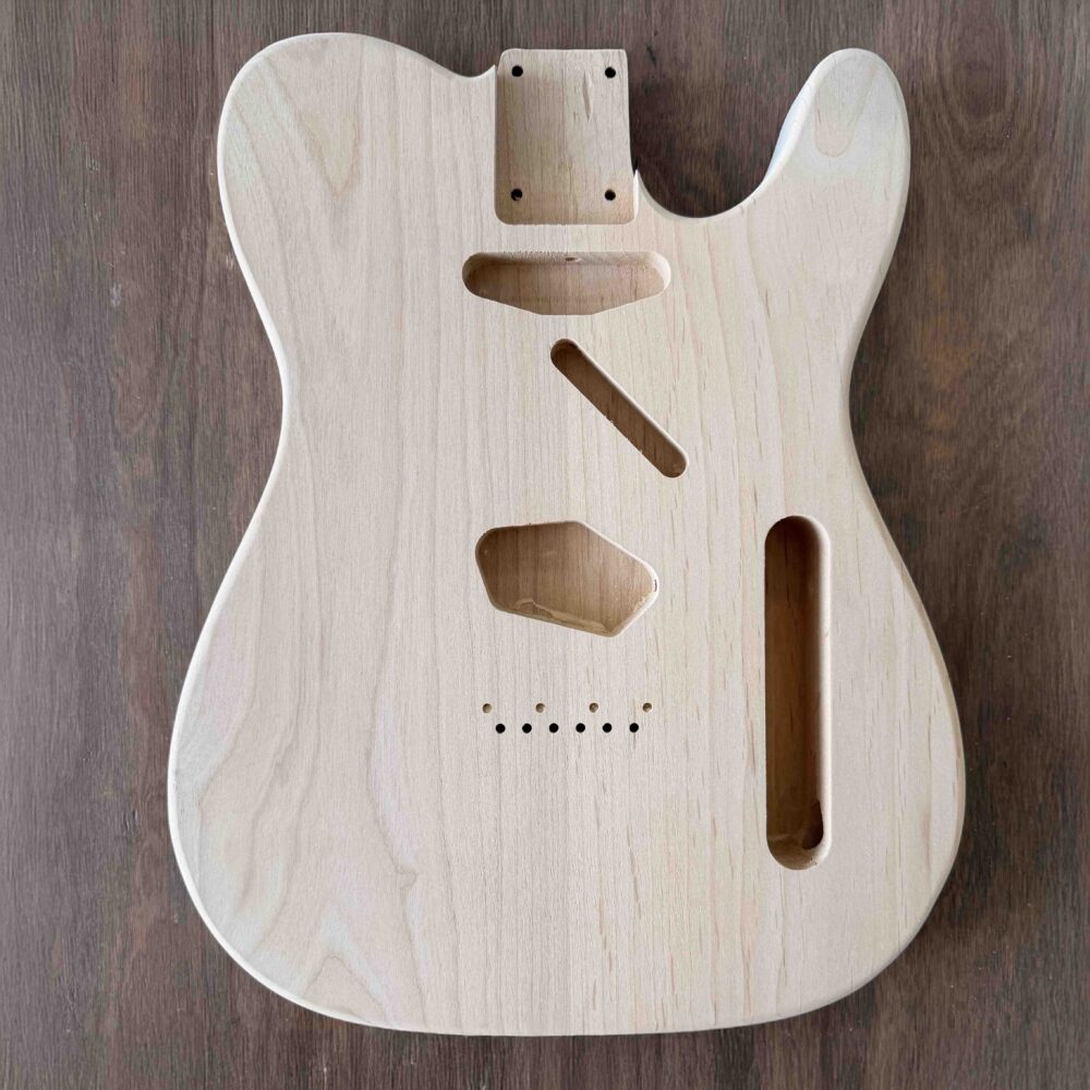 *Clearance* Telecaster Compatible Guitar Body - Unfinished - 2 Piece American Alder - Image 2