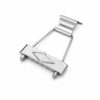 Trapeze Tailpiece Short for Bass Guitars – Chrome Diamond Design – product image 2