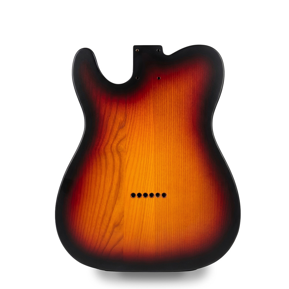 Telecaster Thinline Compatible Guitar Body – Sunburst Nitro Satin – Ash Construction - Image 2