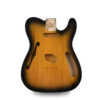 Telecaster Thinline Compatible Guitar Body – Tobacco Burst – Ash