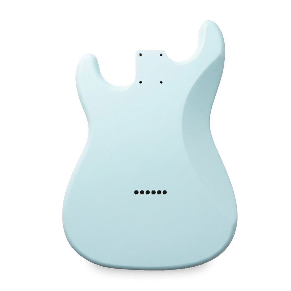 Stratocaster Compatible Guitar Body HSH - Sonic Blue Nitro Satin - 2 Piece American Alder – product image 2