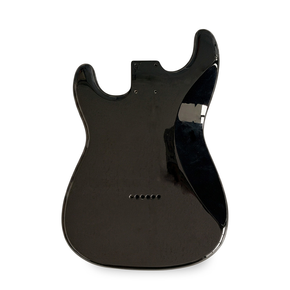 Stratocaster Compatible Guitar Body HSH Hardtail – Black – 2 Piece American Alder — product photograph 2