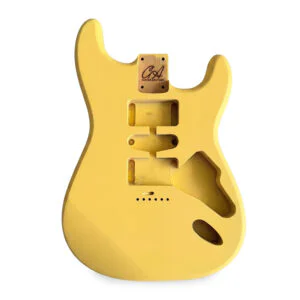 Stratocaster Compatible Guitar Body SSS - Vintage Cream Nitro Satin - 2 Piece American Alder – main product image