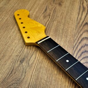 Stratocaster Compatible Maple and Rosewood - Light Vintage Nitro - Guitar Neck 21 Fret