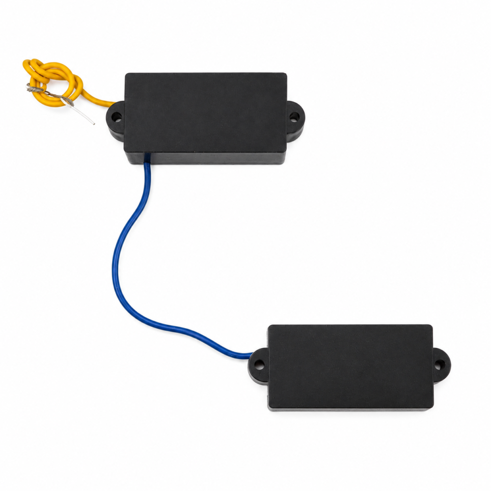 Precision Bass Closed Cover Pickup Set – Ceramic P Bass Pickups – Black – main product image