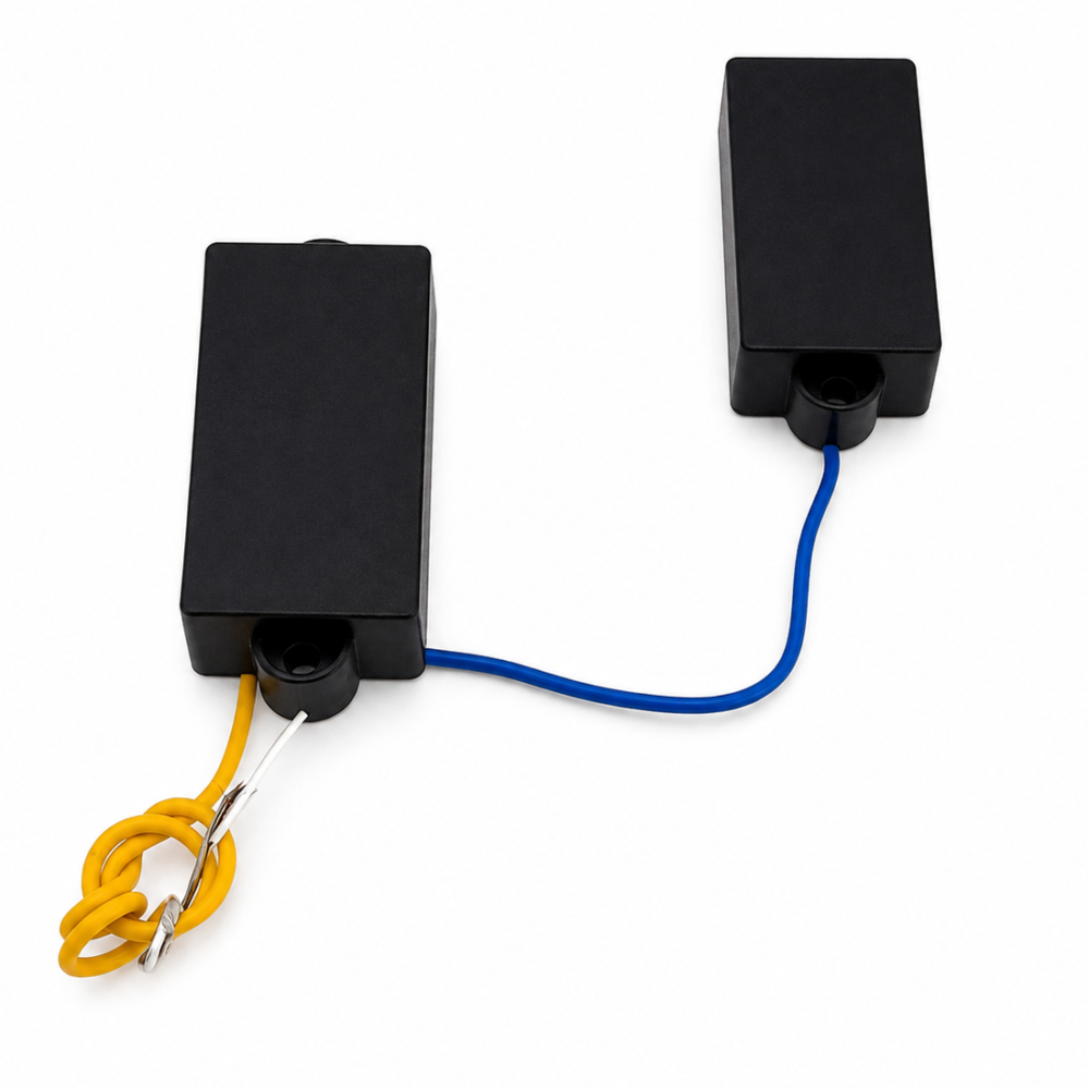Precision Bass Closed Cover Pickup Set – Ceramic P Bass Pickups – Black – product image 7