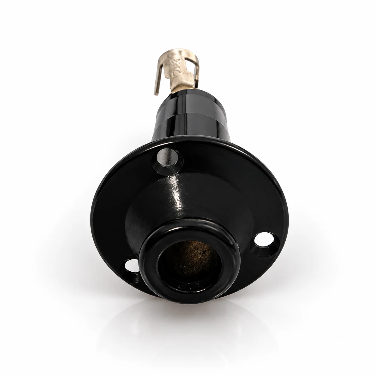 Long Barrel End Pin Strap Guitar Jack Input Socket for Acoustic or Electric Guitar - Chrome, Black, Gold – product image 5