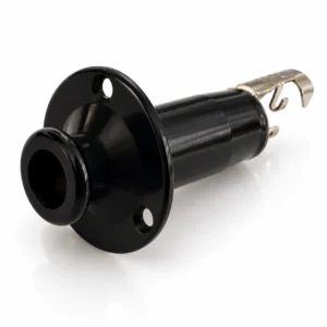 Long Barrel End Pin Strap Guitar Jack Input Socket for Acoustic or Electric Guitar - Chrome, Black, Gold – product image 6
