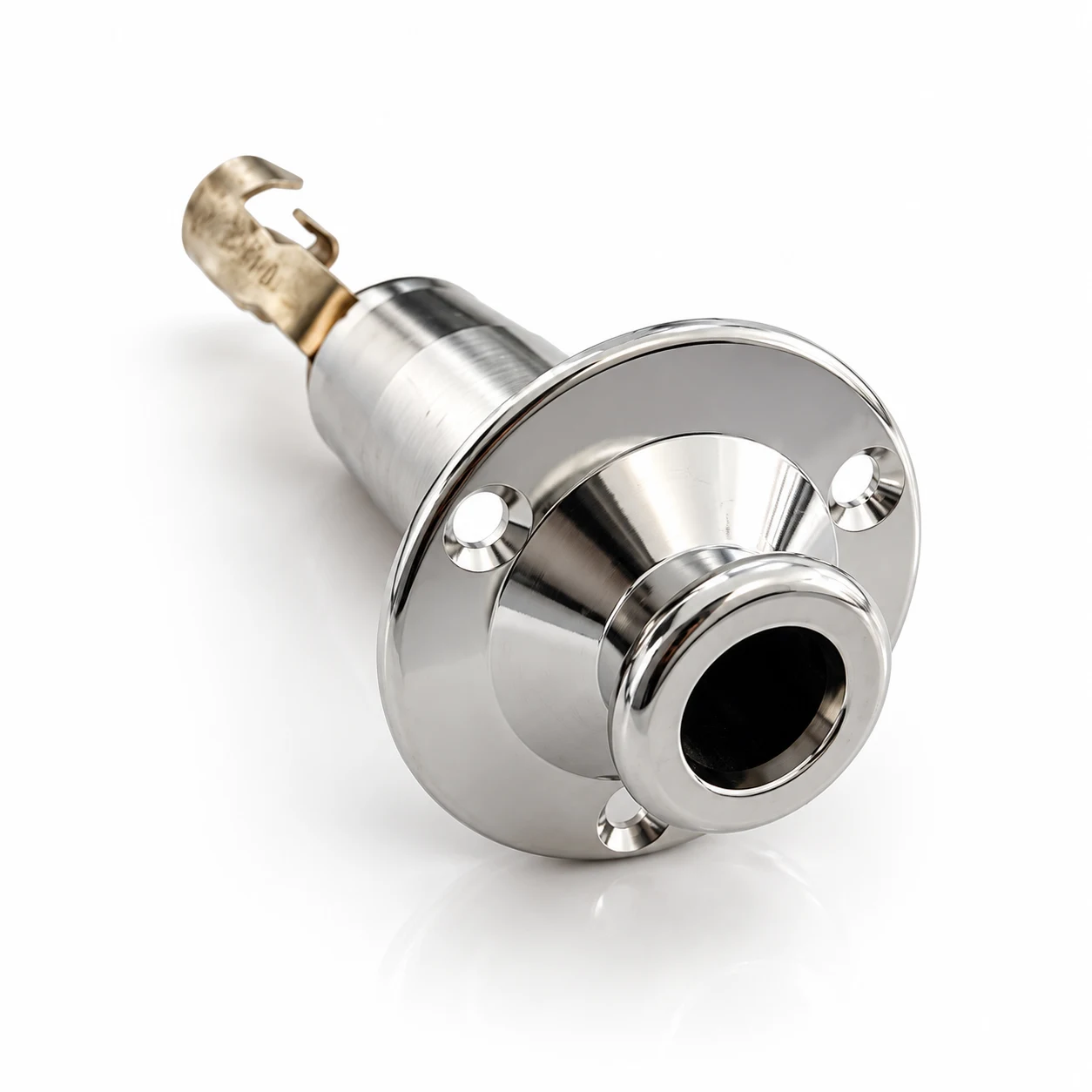 Long Barrel End Pin Strap Guitar Jack Input Socket for Acoustic or Electric Guitar - Chrome, Black, Gold – product image 4