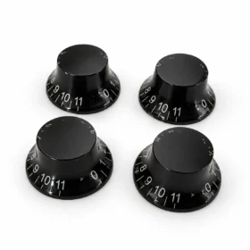 Top Hat 11 Speed Control Knobs – Volume Tone for Gibson & amp; Epiphone Les Paul – Black