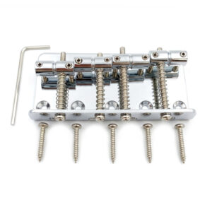 Bass Bridge – for Fender Jazz / Precision Bass 19mm – Chrome Black Gold – product image 3