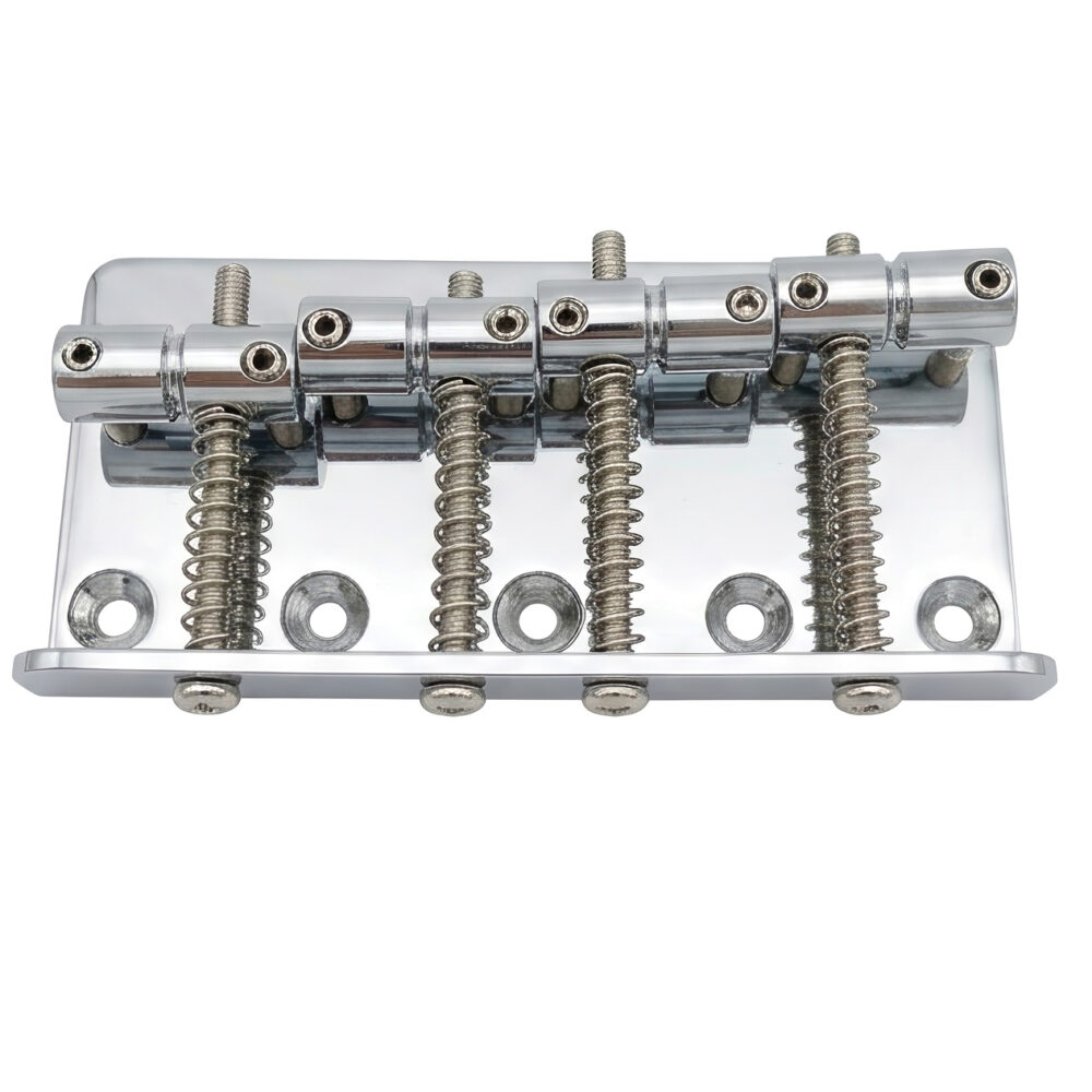 Bass Bridge – for Fender Jazz / Precision Bass 19mm – Chrome Black Gold – product image 5