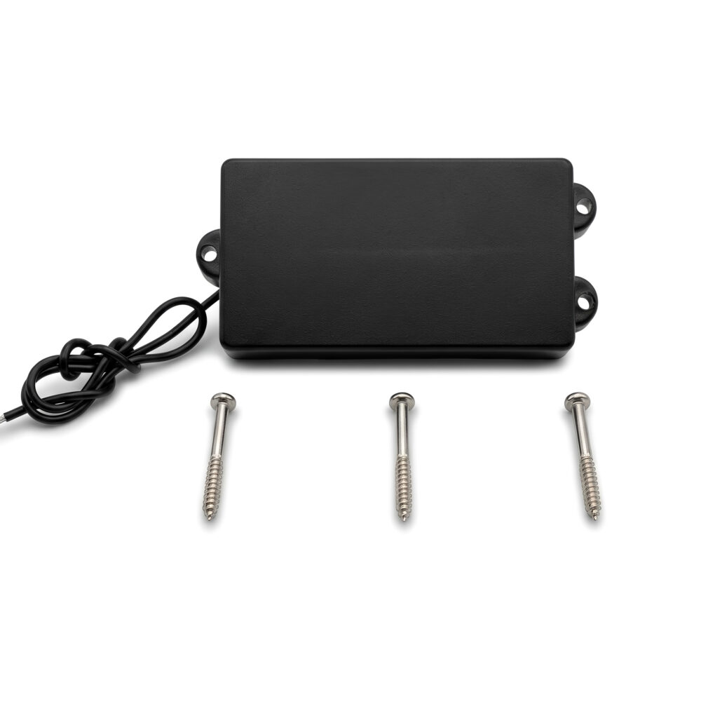 Closed Cover Jazz Bass Pickups – 4 String J Bass – Black – product image 4