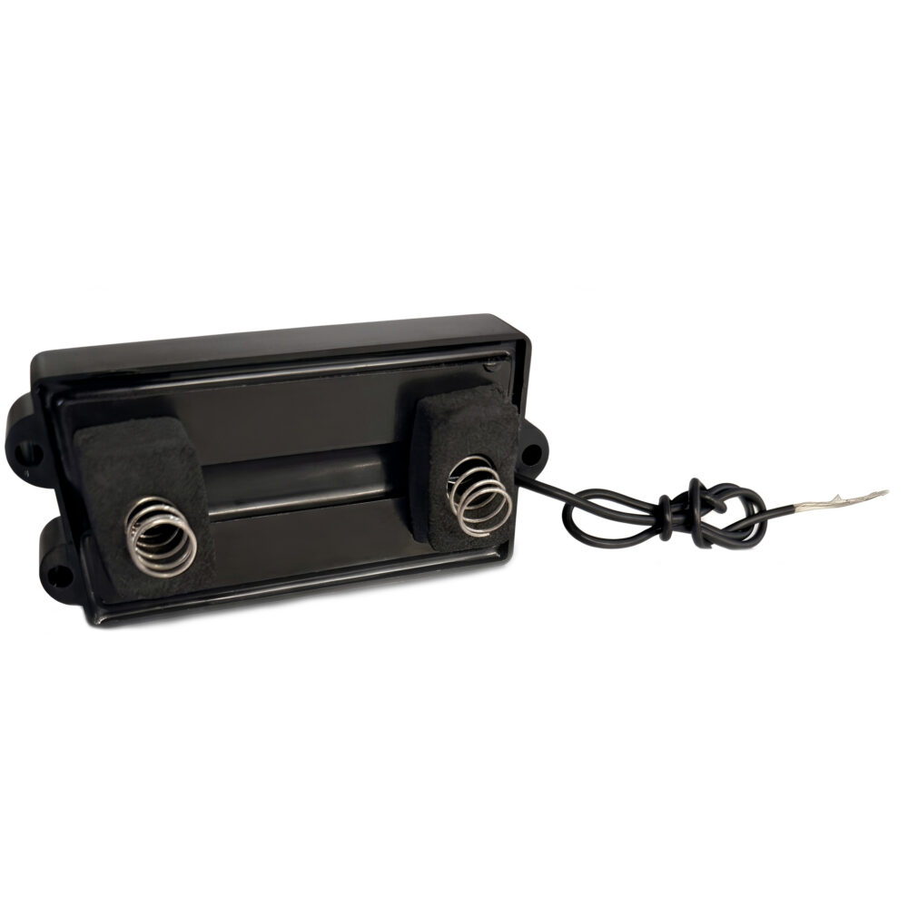 Closed Cover Jazz Bass Pickups – 4 String J Bass – Black – product image 5